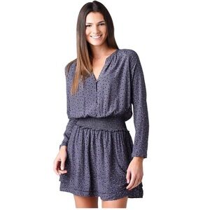 Rails Jasmine Dress in Gray and Black Star Print